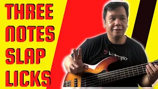 Three Notes Slap Licks | Bassist Belajar Bass