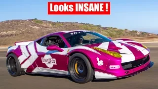 My Widebody 458 Ferrari is Looking INSANE!  First Drive with New JDM Wrap!