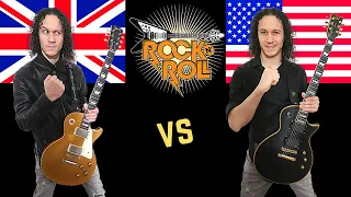 BRITISH CLASSIC ROCK vs CLASSIC ROCK USA | UK vs United States (Guitar Riffs Battle)