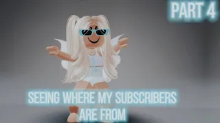 🌟Seeing where my subscribers are from🌟 💕🥺🤗(last) ~ Roblox trend