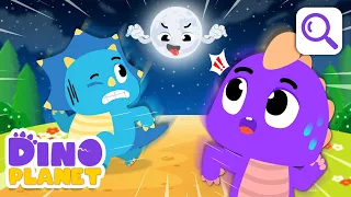 Science 🌙Why Does The Moon Follow Me Everywhere I Go? | Cartoon for Kids - DINO Planet