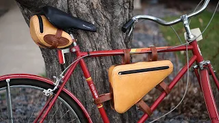 How to make Leather Bike Bags (2 of 2 Center-Mounted Bag)