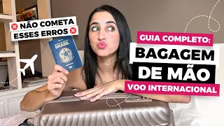 REGRAS BAGAGEM DE MÃO 10 KG 2024 | ERROS QUE NÃO PODE COMETER | MALA DE MÃO | VOO INTERNACIONAL