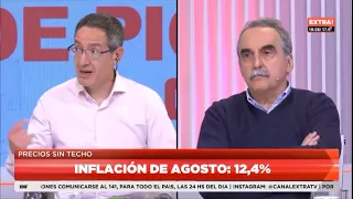 Guillermo Moreno con Tomás Méndez en Extra TV 13/9/23