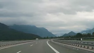 Driving in German Alps