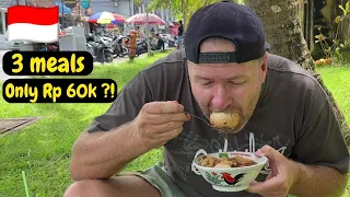 Eating ONLY Indonesian Street Food for 1 Day - JUST $4!?