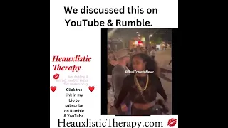 Black woman who was hit with brick masquerading as a dominatrix to taunt black men.