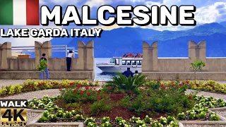 WALKING TOUR OF MALCESINE, LAKE GARDA ITALY. MAY 2023 UPDATE. 4K 60FPS