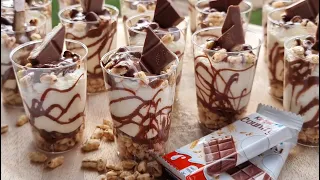 Blitz Kinder Country Dessert ~ Schnelle Desserts ~ Kinder Country ~ #dessert #recipe