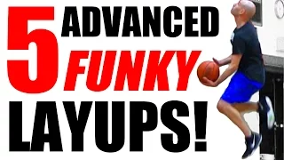 5 Funky ADVANCED Layups: Unstoppable Finishing At The Rim! Jelly Layup!