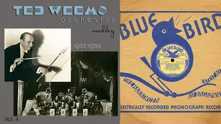 1933, Ted Weems Orch.  Buckin' The Wind, Tain't So, The Music Man, Blue Sky Ave, One Little Kiss, HD