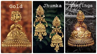 Latest Gold Jhumka Designs | Gold Earrings Jhumka Designs | Earring Ideas For Women/Girls
