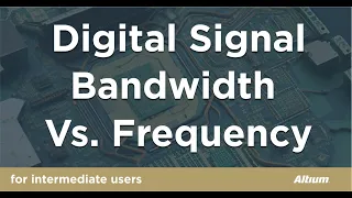 Digital Signal Bandwidth Vs. Frequency for NRZ and PAM-4