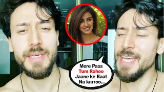 Tiger shroff SINGS a Beautiful Song for Gf Disha Patani while Being in a Qu@rant¡ne  | BiscootTv