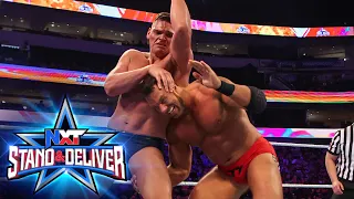 Gunther flattens LA Knight: NXT Stand & Deliver 2022 (WWE Network Exclusive)