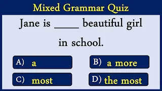 Mixed English Grammar Quiz: CAN YOU SCORE 10/10?