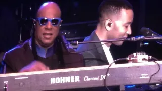 Stevie Wonder & John Legend Performance at She's With Us Concert