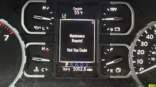 HOW TO RESET MAINTENANCE REQUIRED TOYOTA TUNDRA