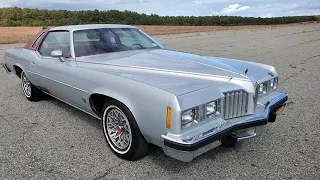 1977 Pontiac Grand Prix For Sale~5.0L~Auto~Sterling Silver~Power Windows~Fantastic Condition