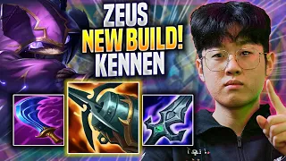 ZEUS TRIES NEW KENNEN BUILD! - T1 Zeus Plays Kennen TOP vs Fiora! | Preseason 2023