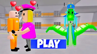 SECRET UPDATE | PRISONER FALL IN LOVE WITH POLICE GIRL? SCARY OBBY ROBLOX #roblox #obby