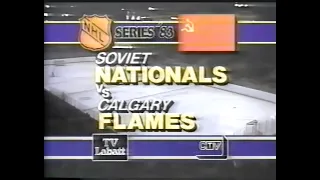 NHL Super Series 1983 Calgary Flames vs Soviet Nationals Full Game