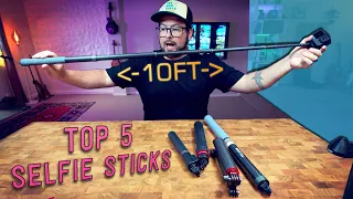 Top 5 Selfie Sticks for GOPRO or any Action Cameras! 👏