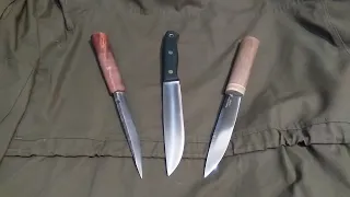 Сравнительный тест ножа  XL Южный Крест линза с Якутским и Эвенкийским ножами