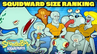 Squidward Ranking By Size! 📏 | SpongeBob