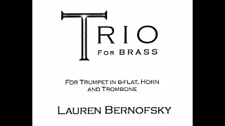 Bernofsky - Trio for Brass [score]