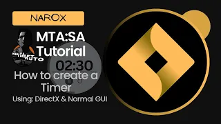 MTA:SA Scripting in Arabic | How to make counting down timer using Normal GUI or DirectX | Narox