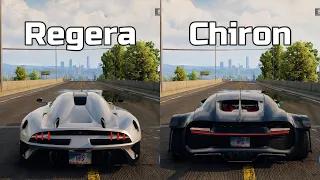 NFS Unbound: Koenigsegg Regera vs Bugatti Chiron - Rematch After Update