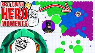 AGAR.IO - BEST HERO FUNNY MOMENTS 🏆 P2