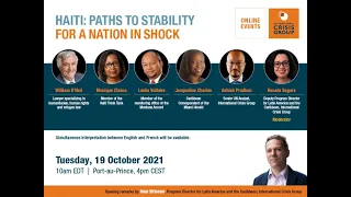 Virtual Roundtable - Haiti: Paths to Stability for a Nation in Shock