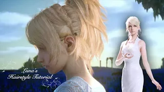 Lunafreya Hairstyle Tutorial (with real hair) - Final Fantasy XV