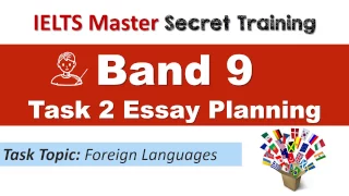 IELTS Task 2 Band 9 Essay Planning - Language