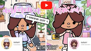 THE FAMOUS YOUTUBER 💻💕 || *WITH VOICE* 🔈|| Toca Boca TikTok Roleplay 🩵