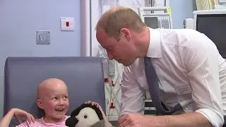 Prince William helps care for six-year-old cancer patient