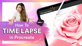 Screen Recording iPad Drawing: How to Time Lapse in Procreate! 🕒