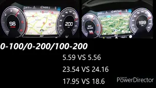 2021 AUDI A6 50 TDI QUATTRO 290PS VS 2021 AUDI A7 50 TDI SPORTBACK 286PS ACCELERATION 0-240KM/H