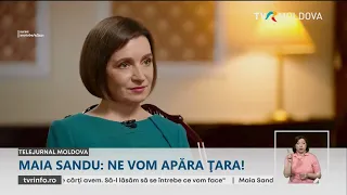 Maia Sandu: „Dacă Rusia va invada Moldova, noi ne vom apăra țara”