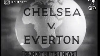 UNITED KINGDOM: FOOTBALL/SOCCER - Chelsea plays Everton at Stamford Bridge (1938)