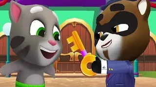 Talking Tom Gold Run Halloween vs Christmas - Cops And Robbers Event (Gameplay#herodash