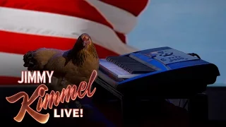 Can They Do It Live? – Chicken Plays “America The Beautiful” on Piano