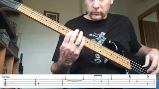 Waterloo Sunset The Kinks Bass Cover with TABS   SD 480p