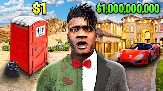 $1 vs $1,000,000,000 Hotel Room in GTA 5!
