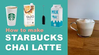 How to make Starbucks Chai Tea Latte #shorts