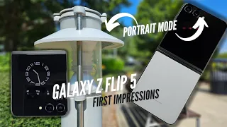 SAMSUNG Galaxy Z Flip 5 First Impressions. My First Flip!