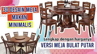 30 Harga Meja Makan Minimalis Meja BUlat - Model Kursi Makan Modern Terbaru kayu Jati