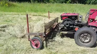 Малая механизация при заготовке сена.